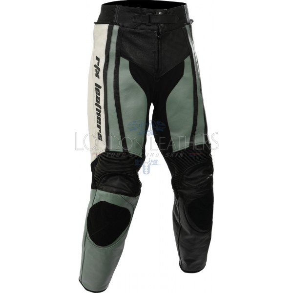 Raptor Grey Motorcycle Leather Biker Trouser Raptor Grey Motorcycle Leather Biker Trouser
